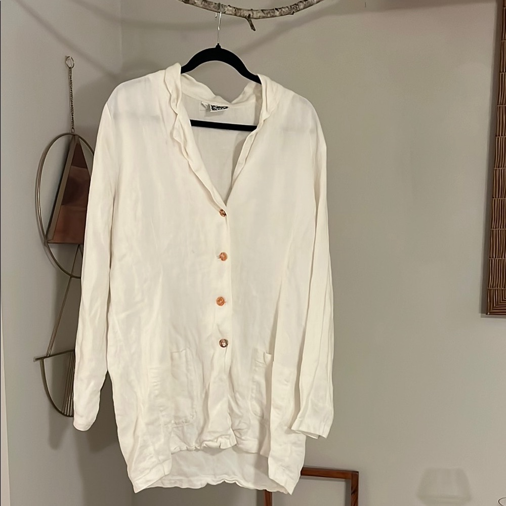 White Button-Up Shirt